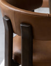 Como Dining Chair Brown Leather