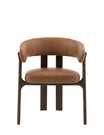 Como Dining Chair Brown Leather
