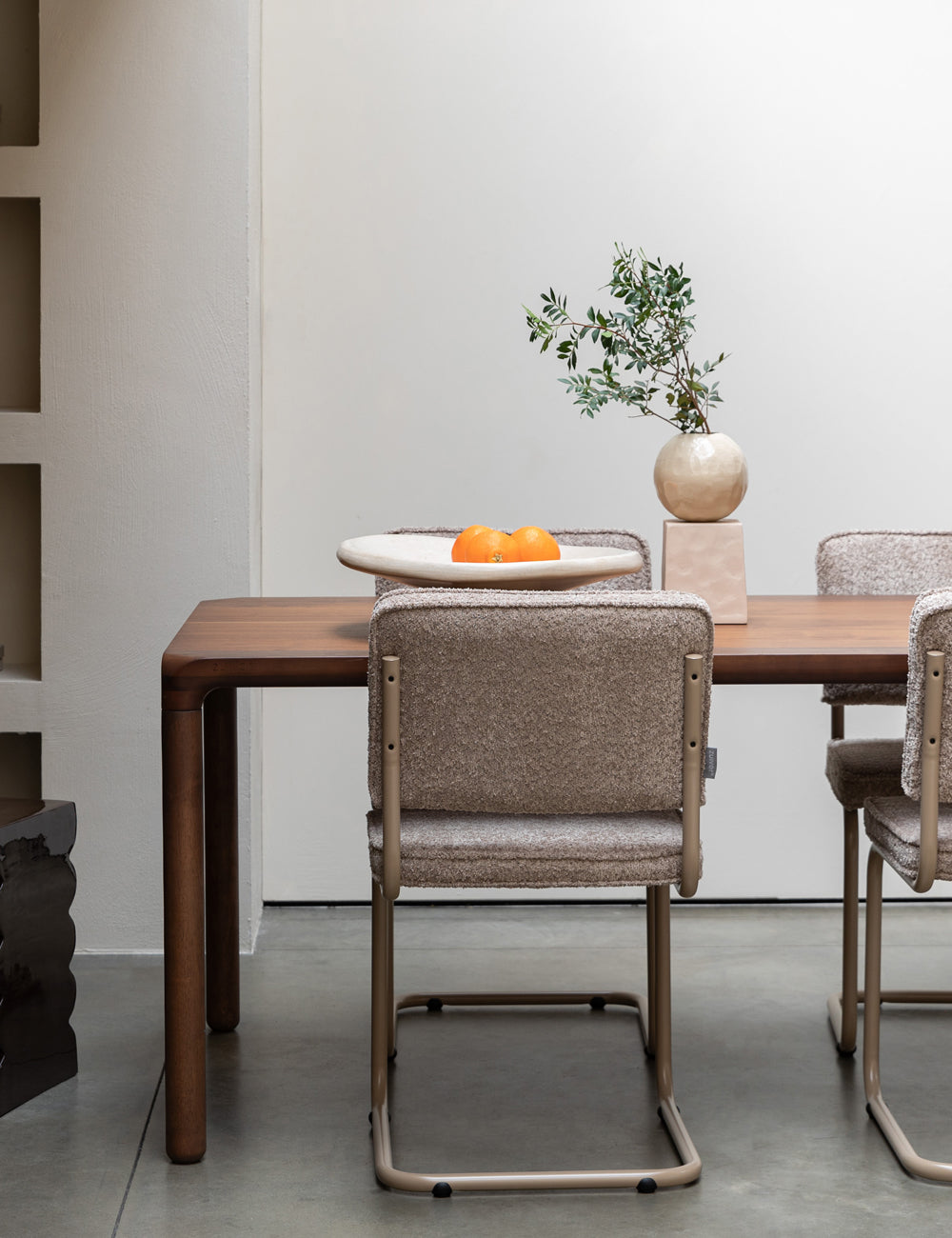 Large Toffee Dining Table Walnut