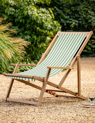 Hove Deckchair in Green stripe