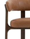 Como Dining Chair Brown Leather