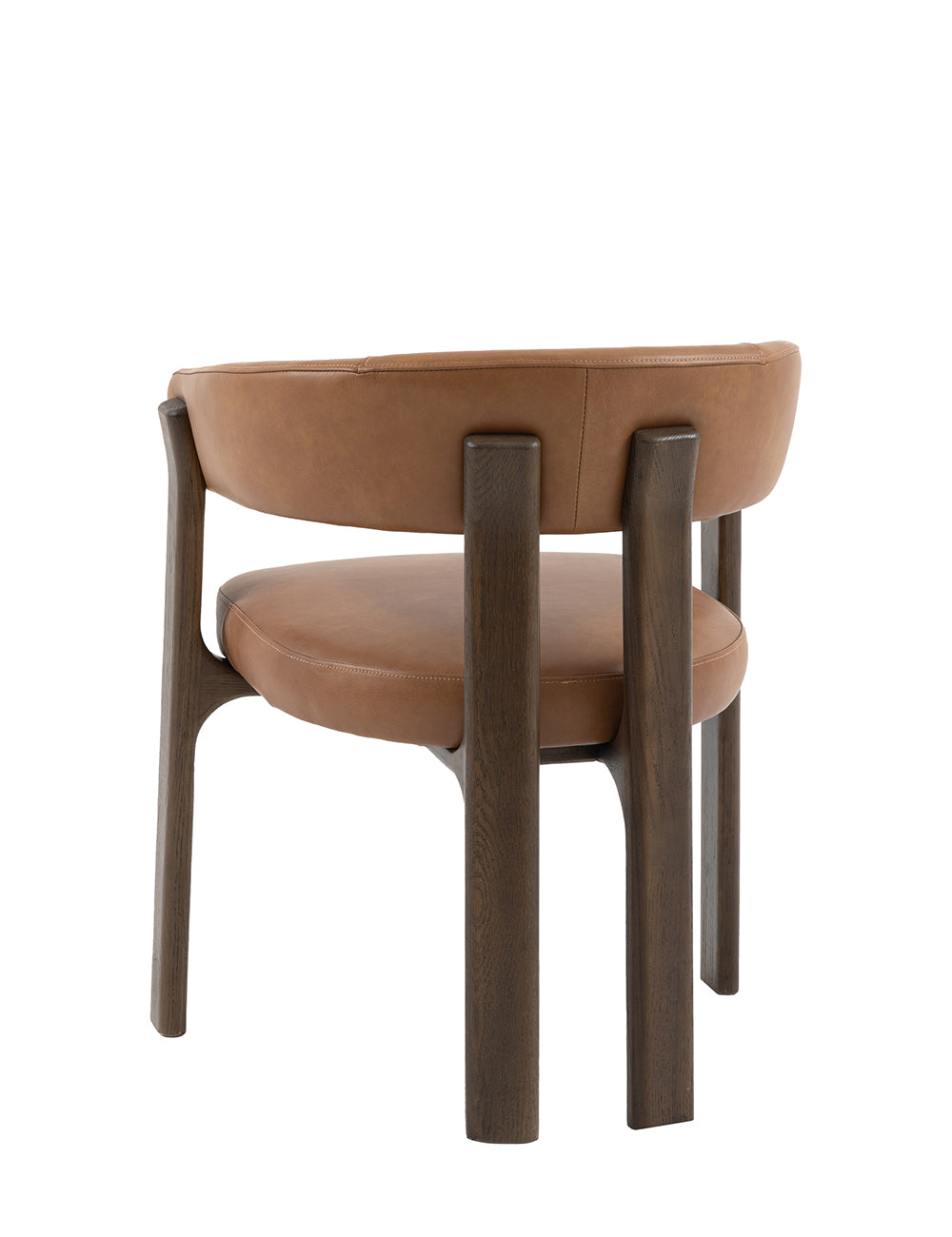Como Dining Chair Brown Leather