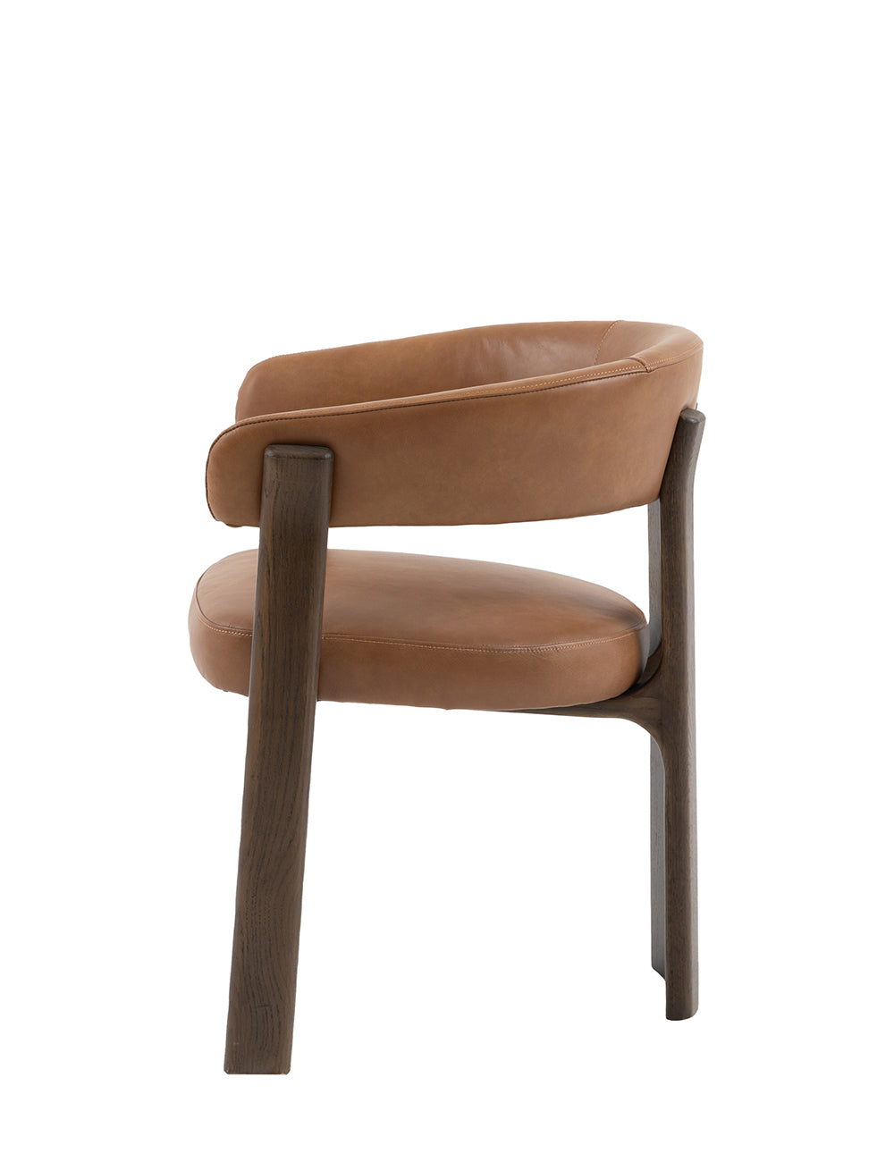 Como Dining Chair Brown Leather