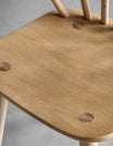 Set of 2 Albie Curved Back Wooden Dining Chair - Natural