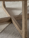 Albie Minimalist Round Coffee Table - Smoked