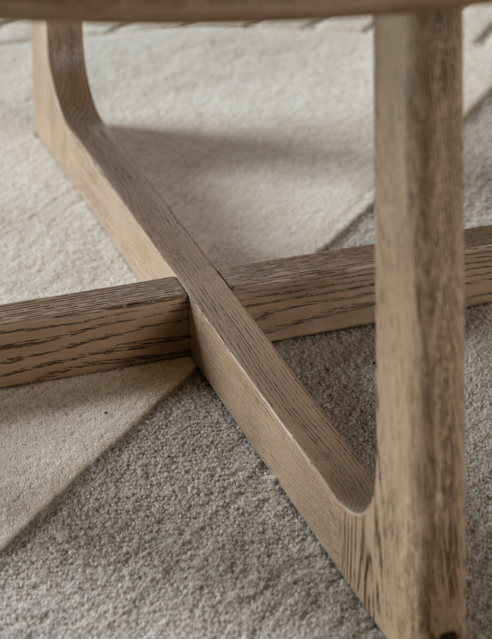 Albie Minimalist Round Coffee Table - Smoked