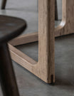Albie Minimalist Round Dining Table - Smoked