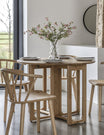 Albie Round Folding Dining Table - Natural