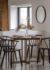 Albie Round Folding Dining Table - Smoked