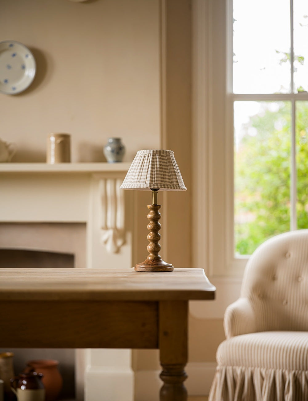 The Bobbin Table Lamp in Natural