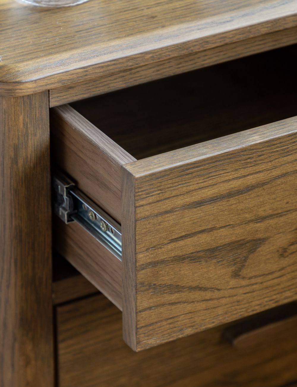 Dawson Dark Wood Bedside Table