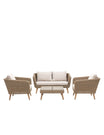 Four Piece Woven Outdoor Lounge Set