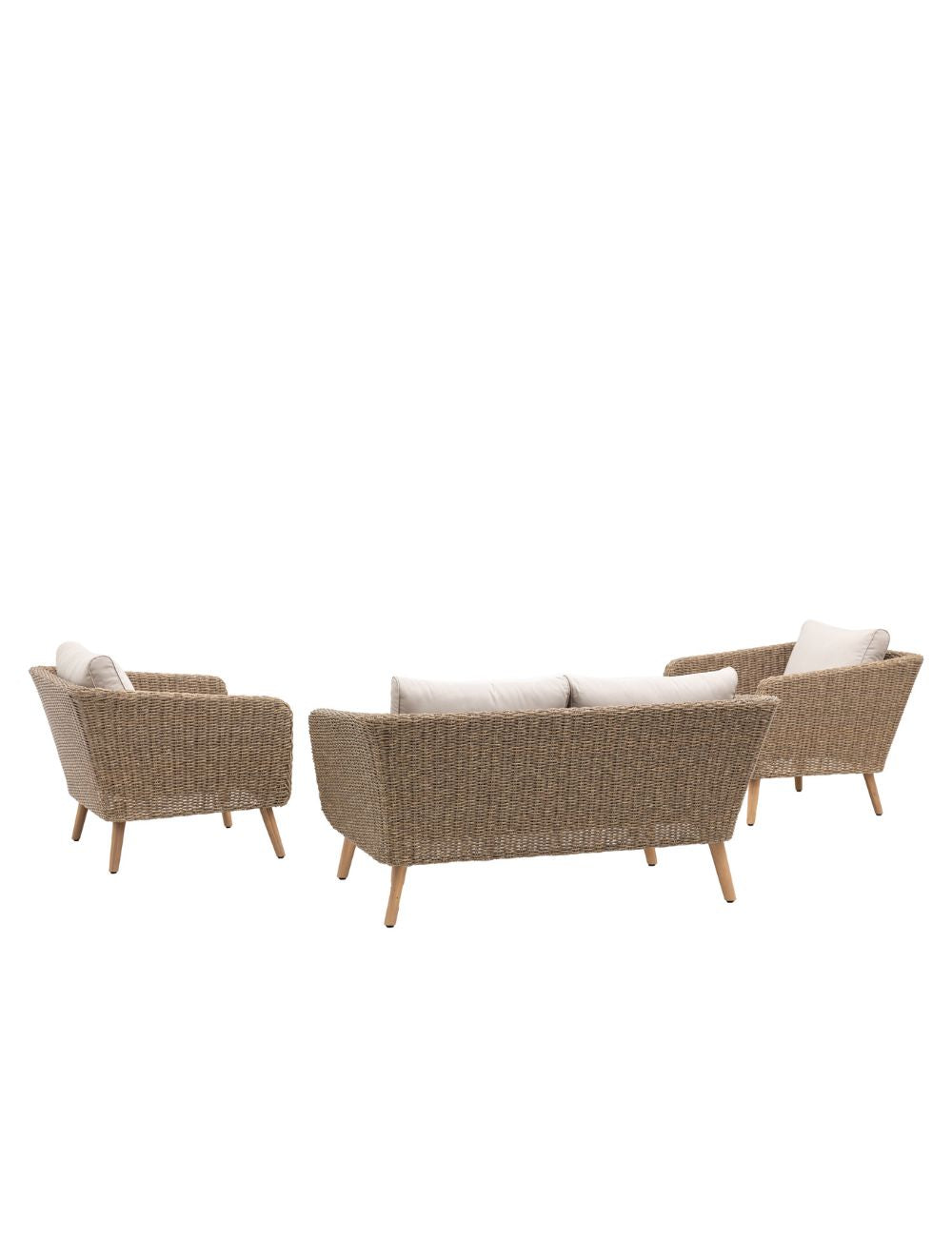 Four Piece Woven Outdoor Lounge Set
