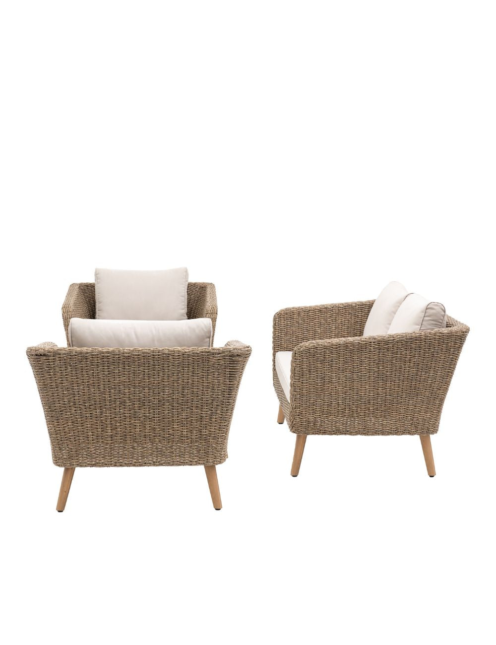 Four Piece Woven Outdoor Lounge Set