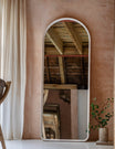 Linna Washed Oak Leaner Mirror