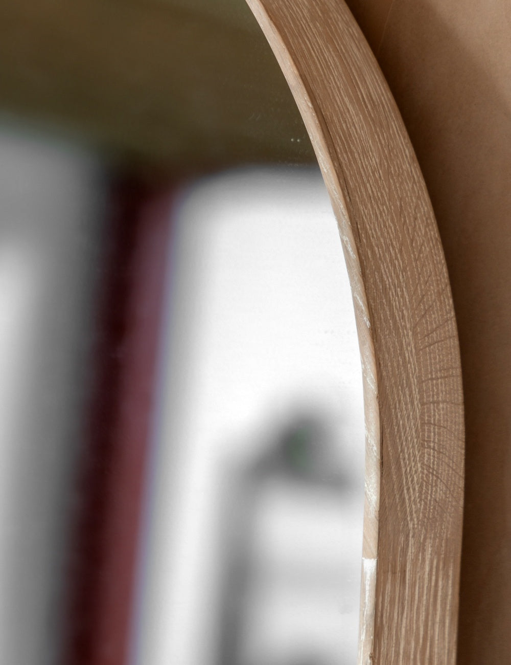 Linna Washed Oak Leaner Mirror
