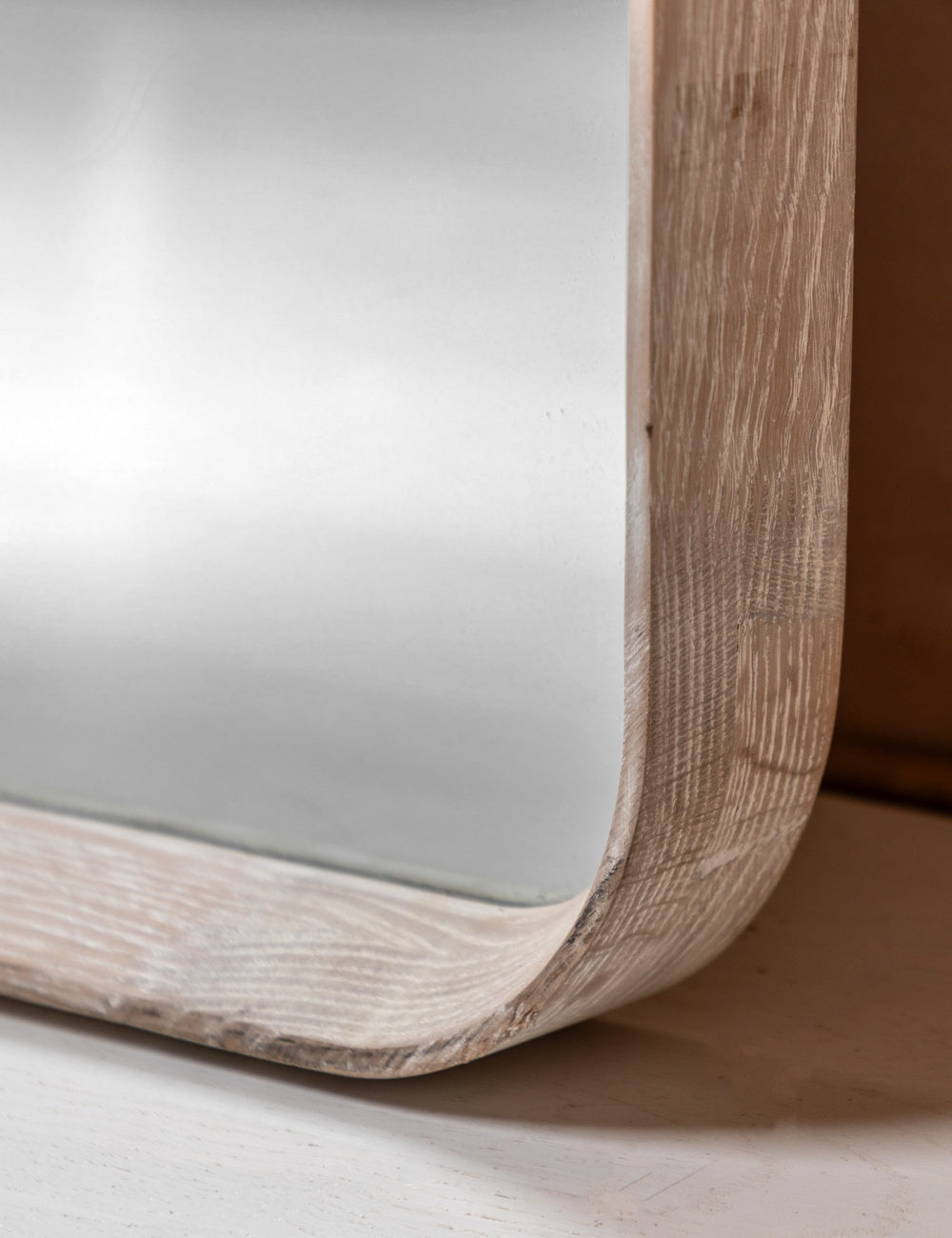 Linna Washed Oak Leaner Mirror