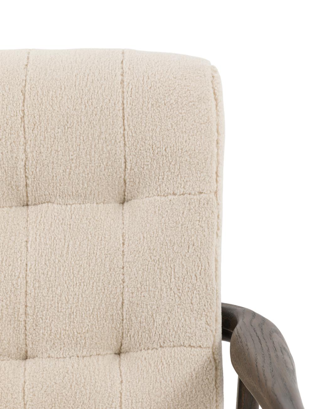 Trudy Cream Faux Sheepskin Armchair