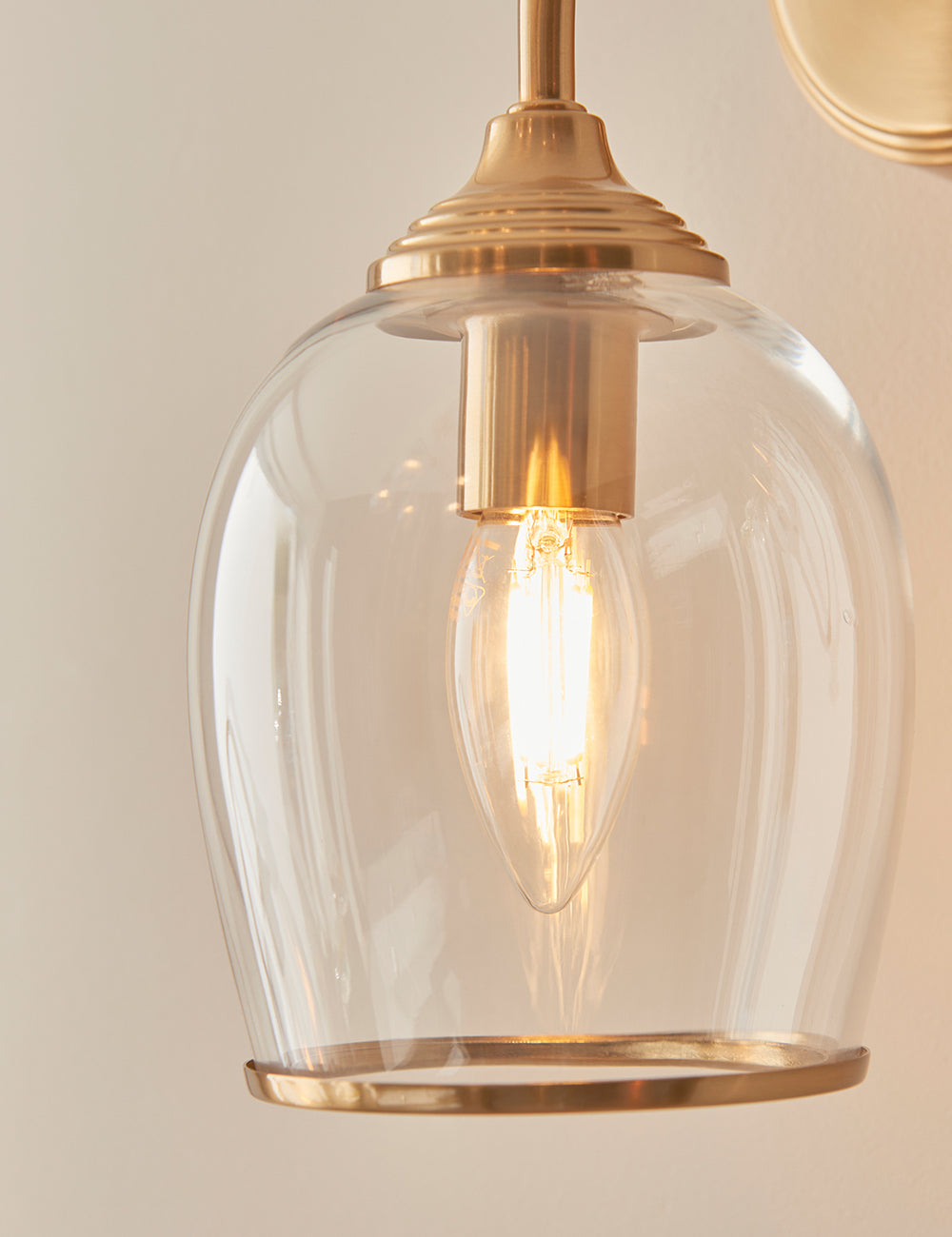 Fitzroy Wall Light Brushed Aged Brass
