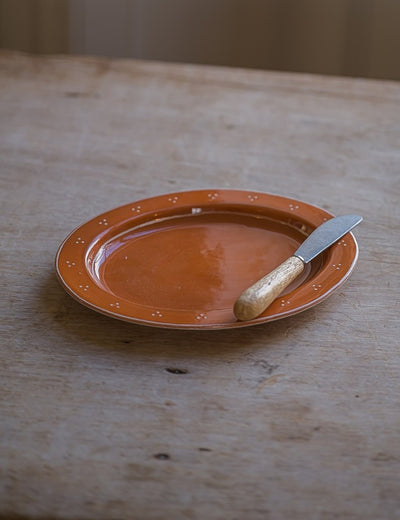 Breakfast Table Small Oval Platter in Terracotta