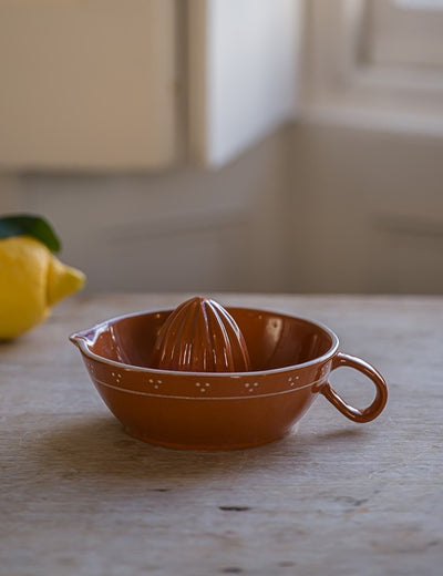Breakfast Table Juicer in Terracotta