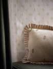 Sprig Block Print Cushion in Brick