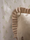 Sprig Block Print Cushion in Brick