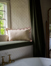 Scallop Cushion in Pomegranate