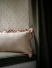 Scallop Cushion in Rust