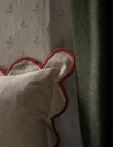 Scallop Cushion in Rust