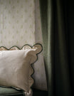 Scallop Cushion in Moss