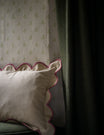 Scallop Cushion in Pomegranate