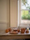 Breakfast Table Large Oval Platter in Terracotta