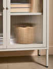 Medium Miles Glass Cabinet in Panna Cotta