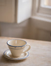 Breakfast Table Tea Cup & Plate in Blue