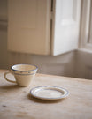 Breakfast Table Tea Cup & Plate in Blue