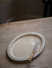 Breakfast Table Large Oval Platter in Blue