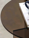 Tinto Charcoal Glass Side Table