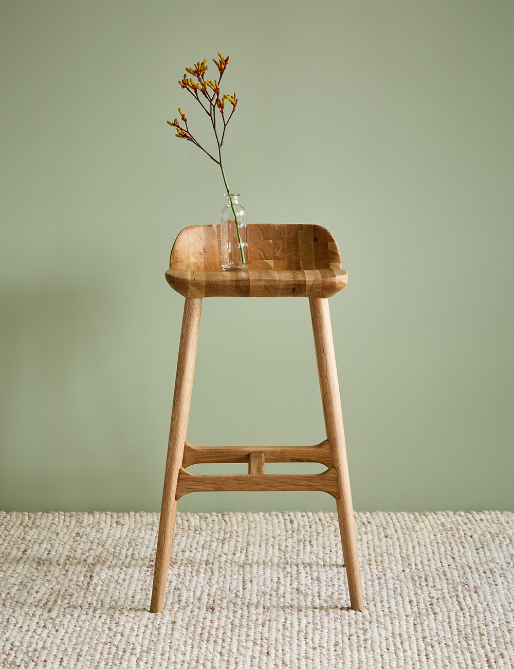 Perch Oak Counter Stool
