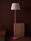 Raddle Lamp Base in Cherry Pink