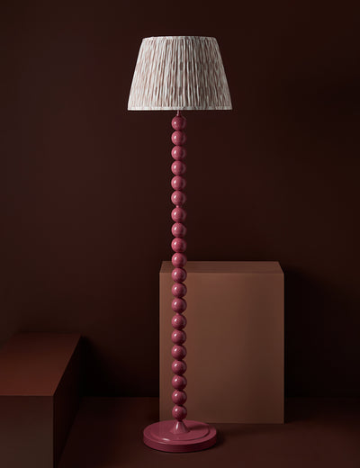 Raddle Lamp Base in Cherry Pink