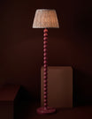 Raddle Lamp Base in Cherry Pink