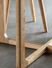 Albie Minimalist Round Dining Table - Natural
