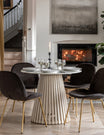 Vince Round Marble Dining Table