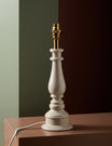 Ric Rac Lamp Base in Chalky White
