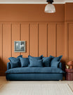 Penny 3 Seater in Washed Linen Denim