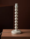 Thimble Lamp Base in Chalky White
