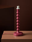 Thimble Lamp Base in Cherry Pink