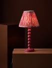 Thimble Lamp Base in Cherry Pink