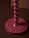 Thimble Lamp Base in Cherry Pink